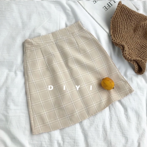 Peach A-Line Skirt - Picture 1 of 4